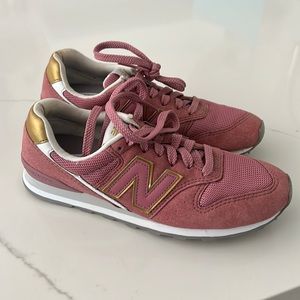 Mauve pink and gold New Balance size 6